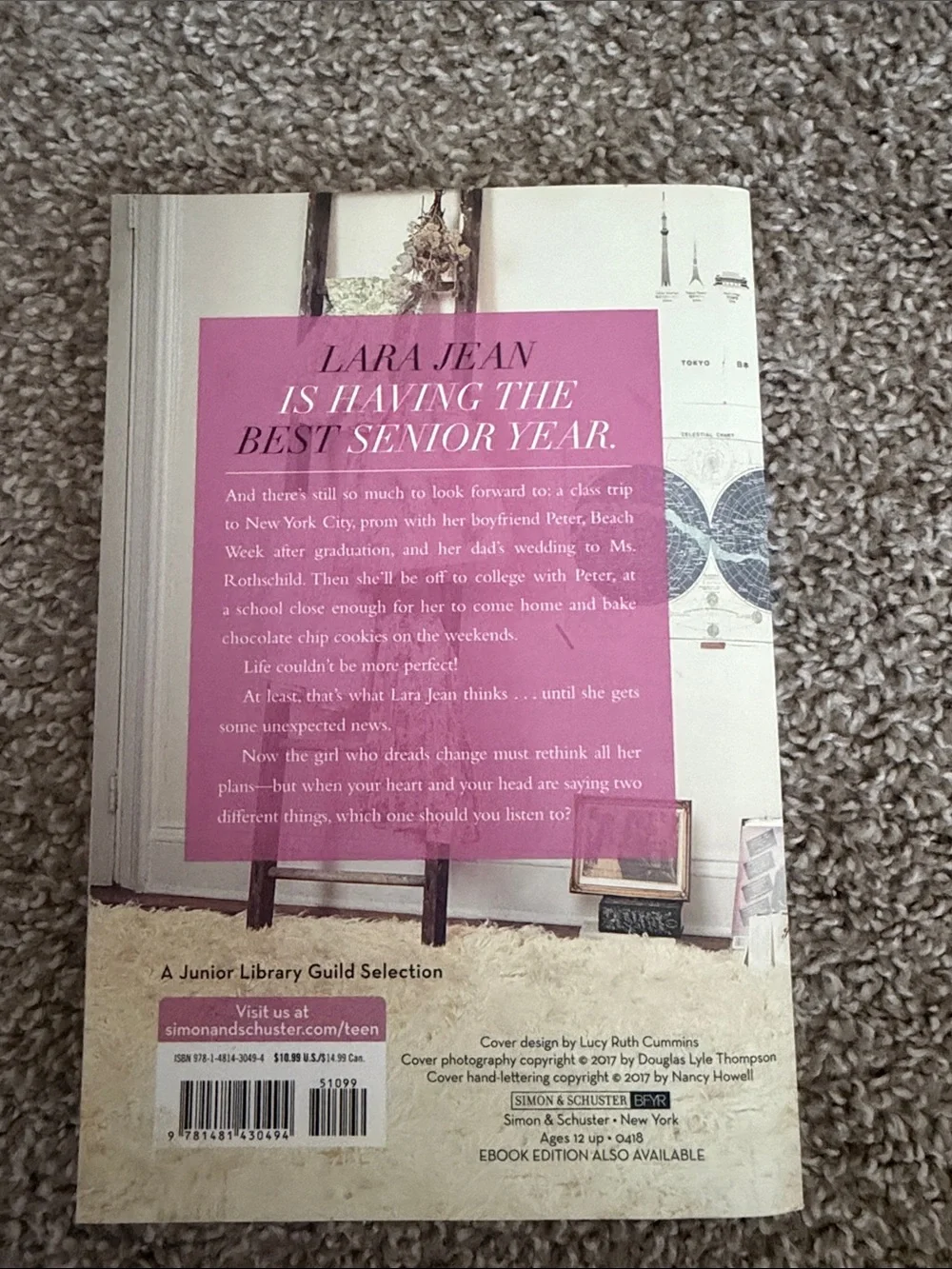 Always and Forever, Lara Jean by Jenny Han - White Cover with Pink Accents